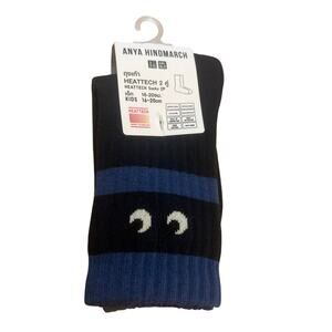 Uniqlo Toddler Eye Ball Socks 16-20cm Thai 9.5c-10c 1-2Y Blue Gray